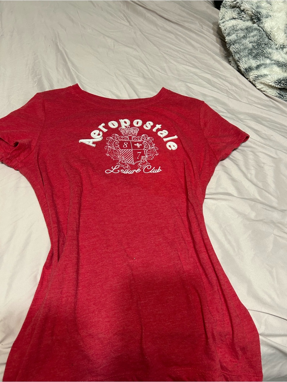 Aeropostale Red Short Sleeve Logo Tee